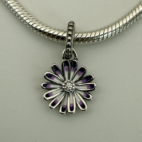 Pandora purple daisy - purple, dangle