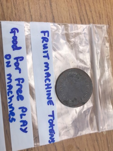 Fruit machine token metal