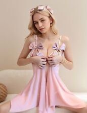 Womens Lace Sexy Lingerie Babydoll Nightdress Thong G-string Sleepwear Underwear