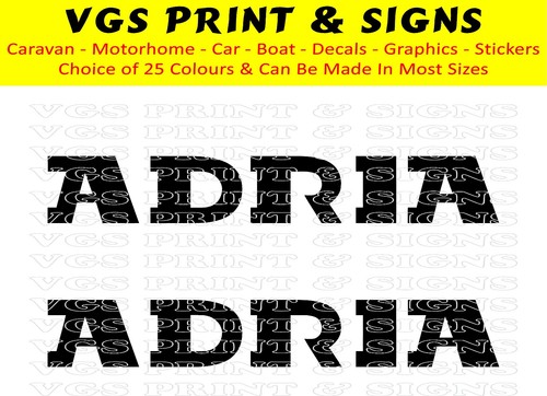 Adria caravan decals stickers - adria,