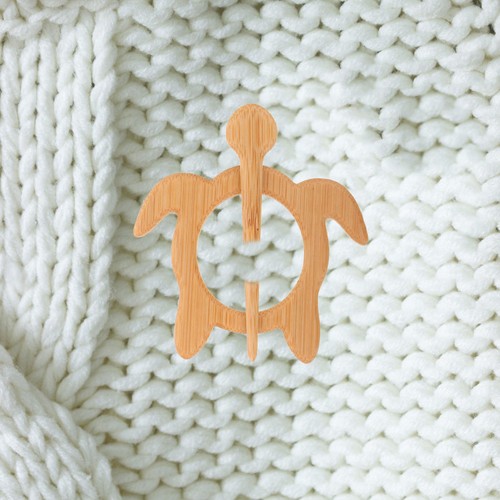 Animal wooden brooch sweater - brooch,