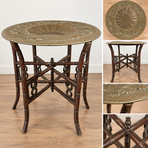 Chinese brass tray top - chinese,