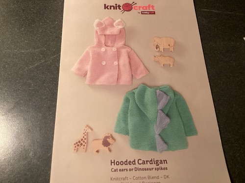 Knit craft hooded cardigan - craft,