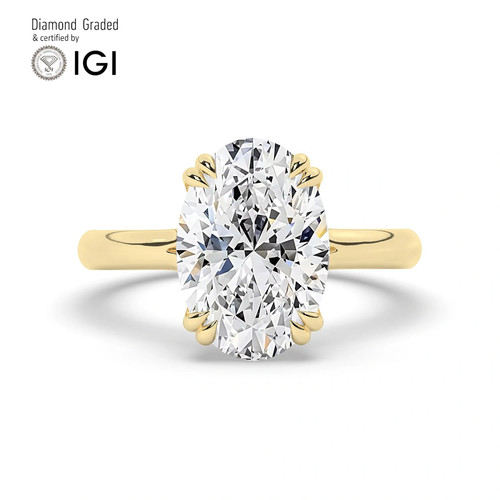 Oval diamond engagement ring - engagement,