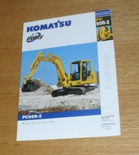 Komatsu PC95 R-2 Mini Excavator Brochure 2003
