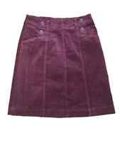 Seasalt Autumn Feast Needlecord Skirt Compote UK 12 elasticated waist New