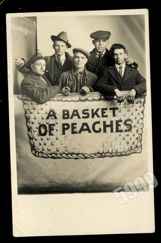 Basket peaches antique - basket,