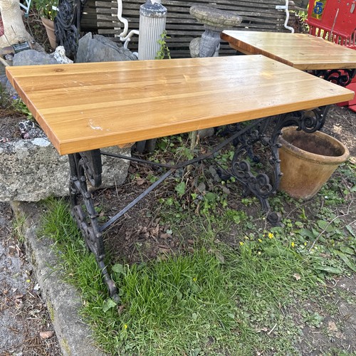Cast iron pub table - pub,