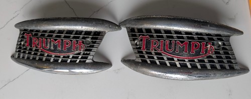 Triumph tank badges - tank, genuine