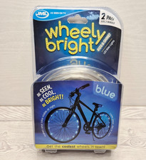 JML Wheely Bright LED Bike Lights in blue 2 Pack New