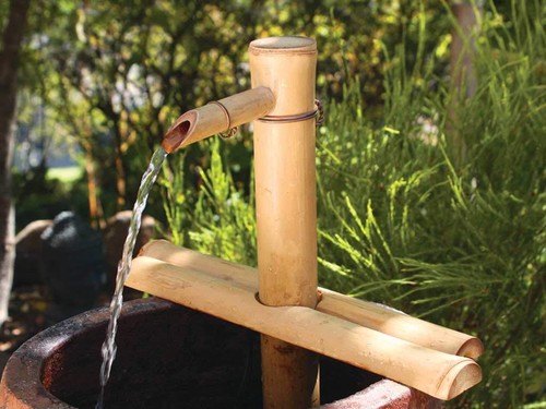 Bamboo accents zen garden - bamboo,