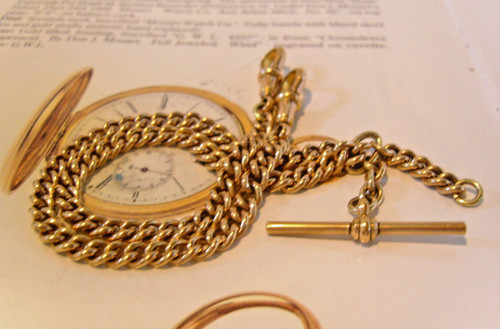 Victorian pocket watch chain - watch,