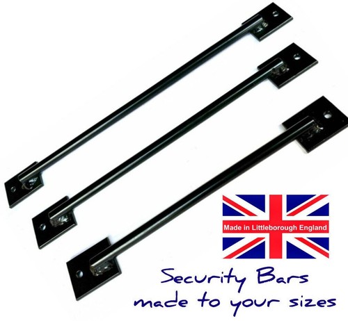 Door window security bar - door, &