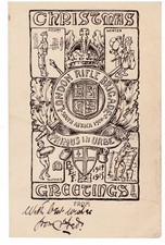 WW1 1915 London Rifle Brigade Christmas card from BEF