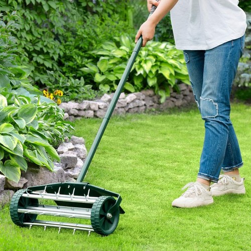 Lawn aerator garden roller - lawn,