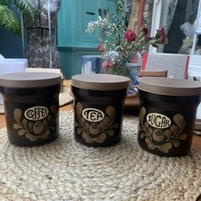 Vtg MCM Denby Bakewell Set 3