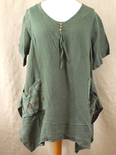 green womens top size 14-16