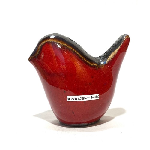 Otto keramik bird red fat - otto, in