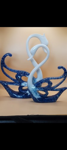 Handmade epoxy resin swan - handmade,