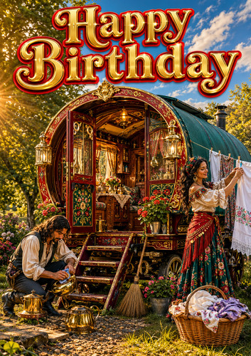 Romany gypsy couple - romany,