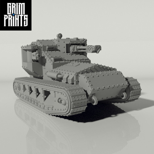 Grim whippet flame tank - grim,