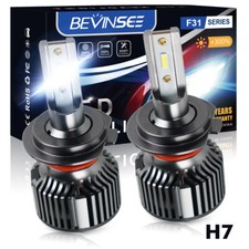 BEVINSEE 2x H7 LED Headlight