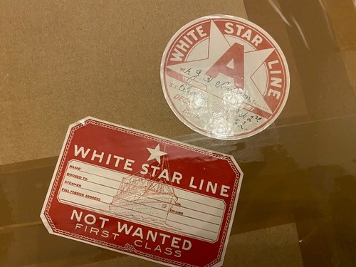 White star line titanic - star,