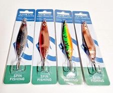 Jebo Herring Fishing Lure / Spinner - 4 Pack Mixed Colours - Kinetic