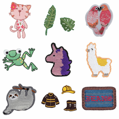 Sew iron embroidered - sew, on