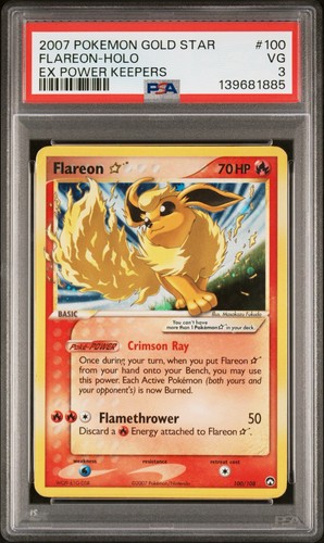 Pokémon tcg flareon gold star - flareon,
