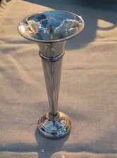 Solid Silver Trumpet Bud Vase