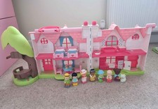 Happyland Cherry Lane Cottage Playset ELC With Figures 