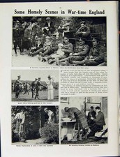 Original Old Antique Print