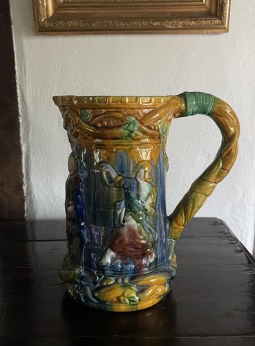 Minton majolica pottery tower - majolica,