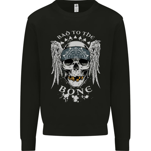 Bad the bone biker skull - bone,