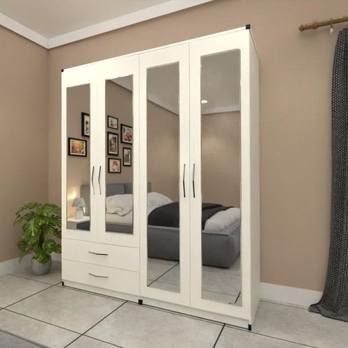 Door mirrored wardrobe - door,