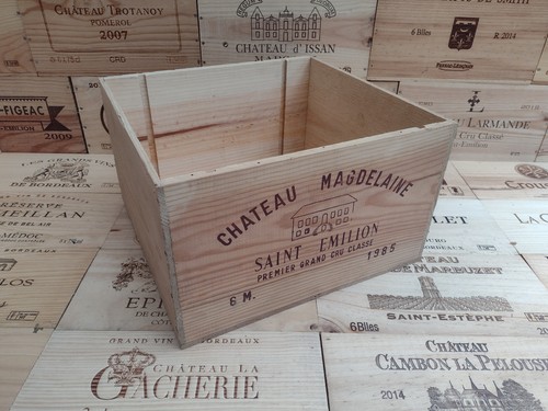 Wooden wine box crate - wine, ~