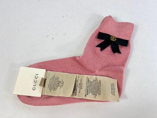 Gucci socks pink bow - pink, new
