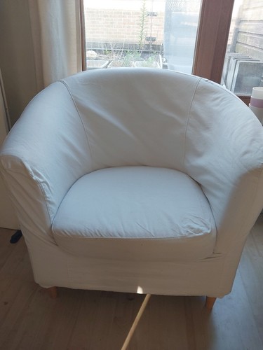Ikea tullsta white tub chair - white,