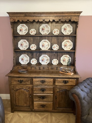 Oak welsh dresser - oak, solid