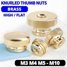 KNURLED THUMB NUTS BRASS HAND