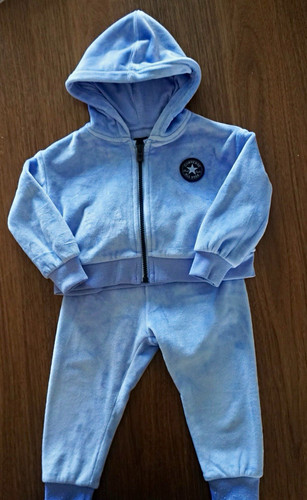 Converse 2pc blue fleece - converse,