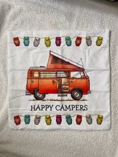 Orange VW late BAYWINDOW Westfalia CUSHION COVER 450x450 camper HOME sofa Bay