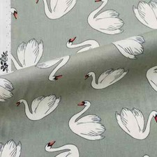 White Swan Bird 100% Cotton