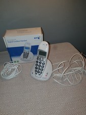 BT FREESTYLE 610 SINGLE DIGITAL CORDLESS TELEPHONE LARGE BUTTONS (Tested)