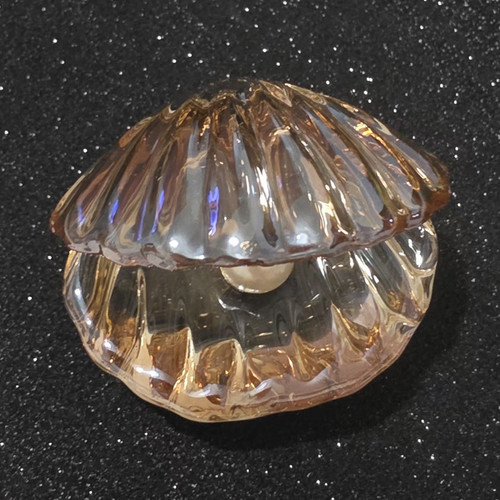 Unmarked clear glass - glass, clam