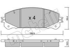 New Brake Pad Set, disc brake
