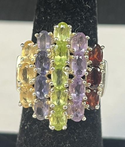 925 multi color gemstone - 925,
