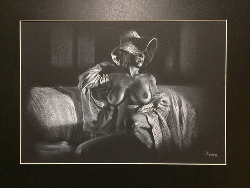 Original art drawing - drawing, noir