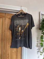 Vintage 1991 90s Thin Lizzy Dedication Band T Shirt Size L